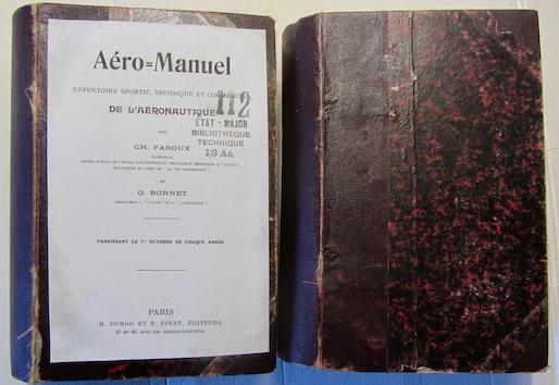 Couverture de AERO MANUEL DE MAI 1910 A 1914 ENVIRON LA BIBLE POUR CETTE EPOQUE EN 2 VOLUMES