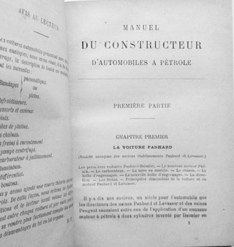 Couverture de MANUEL DU CONSTRUCTEUR D'AUTOMOBILES A PETROLE DE MAURICE FARMAN _ LA TRACTION MECANIQUE ET LES VOITURES AUTOMOBILE