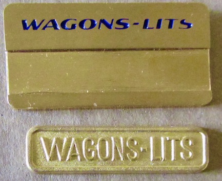 Couverture de WAGONS LITS INSIGNE BADGE