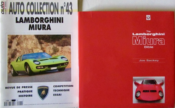 Couverture de THE LAMBORGHINI MIURA BIBLE DE J.SACKEY  AUTO COLLECTION N°43