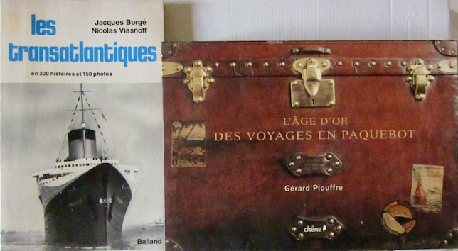Couverture de LES TRANSATLANTIQUES EN 300 HISTOIRES ET 150 PHOTOS DE BORGE ET VIASNOFF _ L'AGE D'OR DES VOYAGES EN PAQUEBOTG.PIOUFFRE