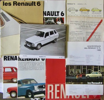 Couverture de RENAULT R6 TOUTES DOCUMENTATIONS