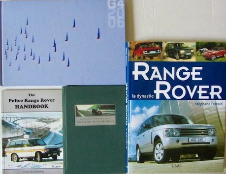 Couverture de RANGE ROVER _ LA DYNASTYE _ G4 _ THE POLICE RANGE ROVER HANBOOK _ LA GRANDE AUTOMOBILE