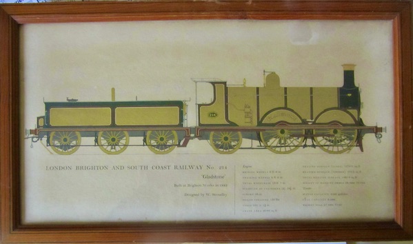 Couverture de LONDON BRIGHTON AND SOUTH COAST RAILWAY LITHOGRAPHIE DE W.STROUDLEY