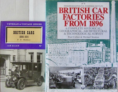 Couverture de BRITISH CARS FACTORIES FROM 1896 _ 1896 1914 VETERAN AND VINTAGE