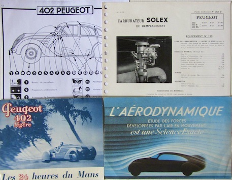 Couverture de PEUGEOT 402 OPTION SOLEX LEGERE AERODYNAMIQUE
