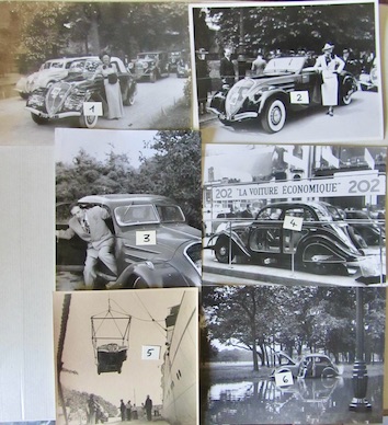 Couverture de PEUGEOT CONCOUR D'ELEGANCE PERSONNAGE 202 EN ECLATE TRANSBORDEMENT INANDATION