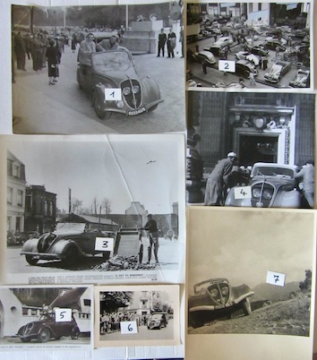 Couverture de PEUGEOT L'AUTOTEST SALON DE PARIS 1936 FILM A DAY TO REMEMBER LE SALON CARTE POSTALE COLORISEE 1951 VITRY VUE ARTISTIQUE