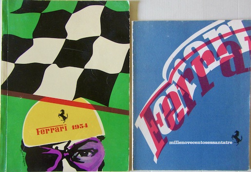 Couverture de FERRARI ANNUEL DE L'USINE ORIGINAL 1954 ET 1965