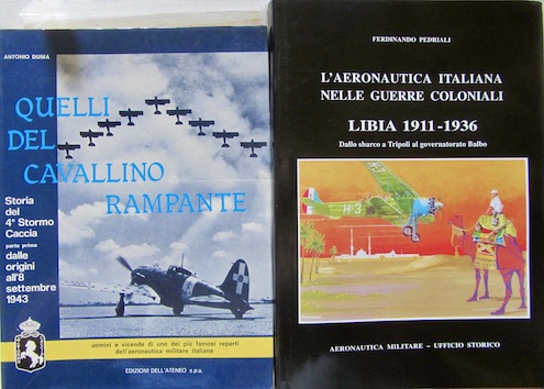 Couverture de L'AERONAUTICA ITALIANA NELLE GUERRE COLONIALI LIBIA 1911-1936 _ QUELLI DEL CAVALLINO RAMPANTE STORIA DEL 4° STORMO CACCIA