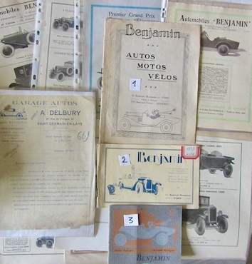 Couverture de BENJAMIN DOCUMENTS AUTO MOTO AVIATION