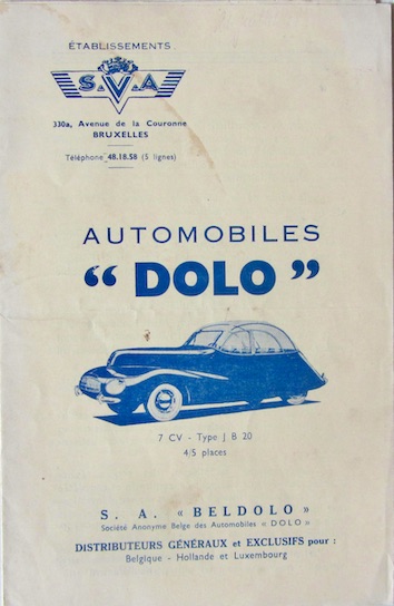 Couverture de DOLO 3 ET 7 CV TYPE JB20 JB10U JB20U