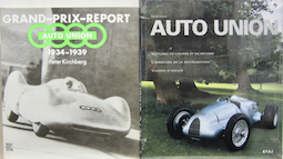 Couverture de AUTO UNION GRAND PRIX REPORT1934 _ 1939 _ AUTO UNION TYPE C 16 CYLINDRES RESTAURATION