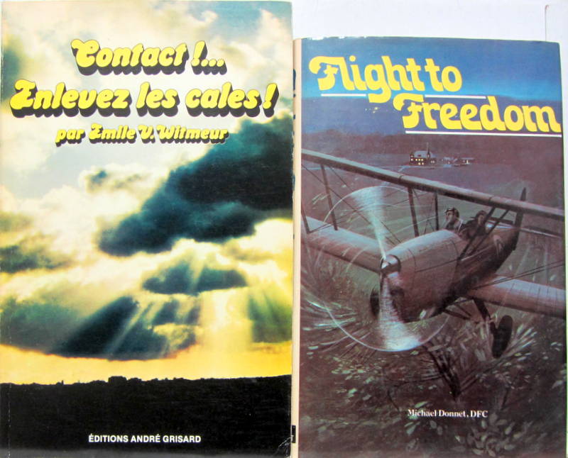 Couverture de CONTACT !...ENLEVEZ LES CALES AVEC DEDICACE - FLIGHT TO FREEDOM DE M.DONNET