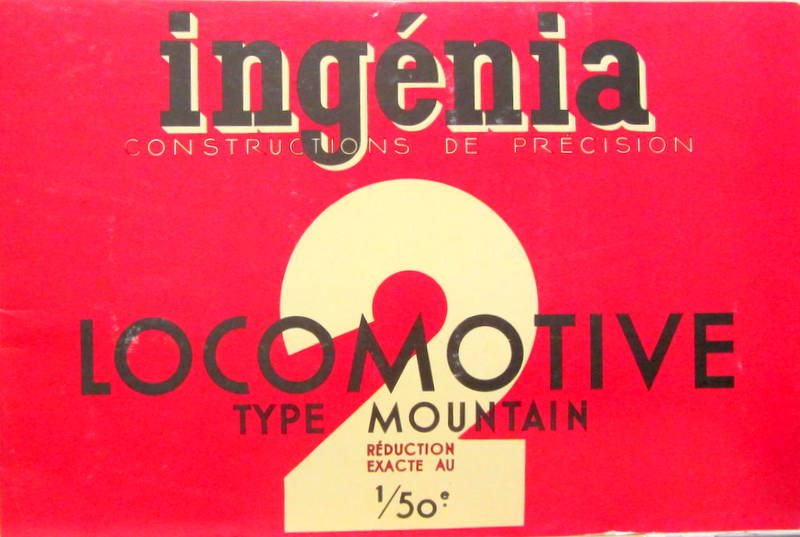 Couverture de INGENIA DECOUPAGE LOCOMOTIVE MOUNTAIN 1/50 ème