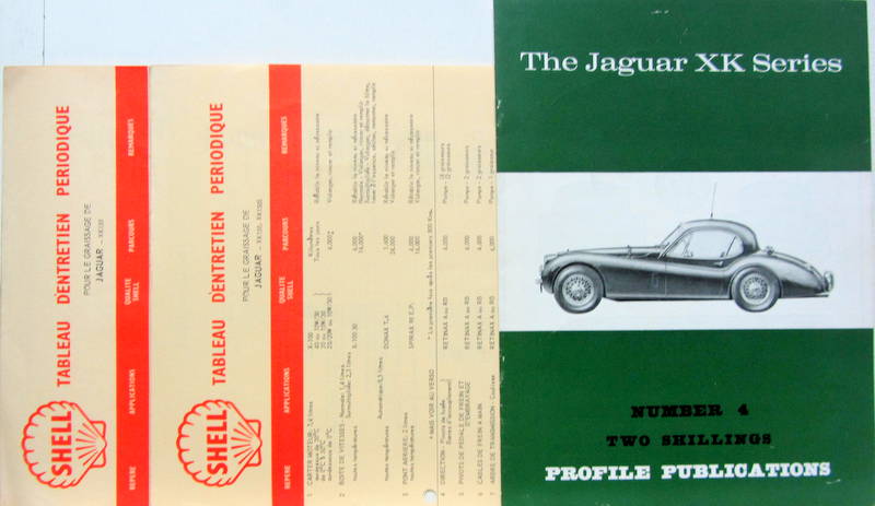 Couverture de JAGUAR GRAISSAGE SHELL XK 150 - XK 150 ET S - PROFILE XK SERIES