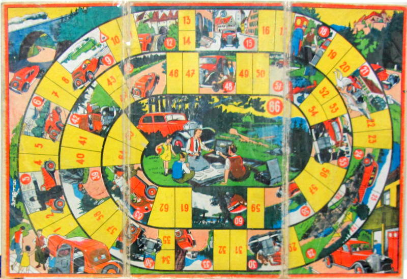 Couverture de JEU DE L'OIE ENVIRON 1936 A 3 VOLETS