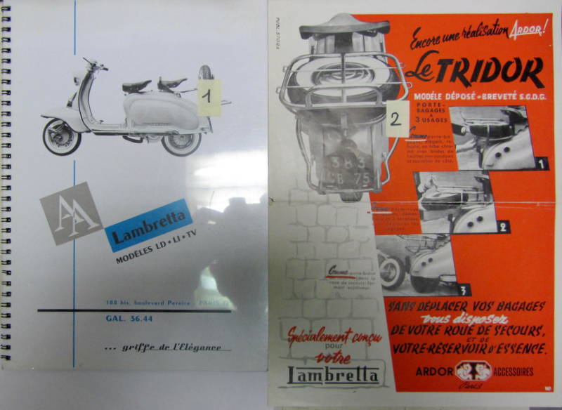 Couverture de LAMBRETTA CATALOGUE D'ACCESSOIRES ARPEL ET ARDOR