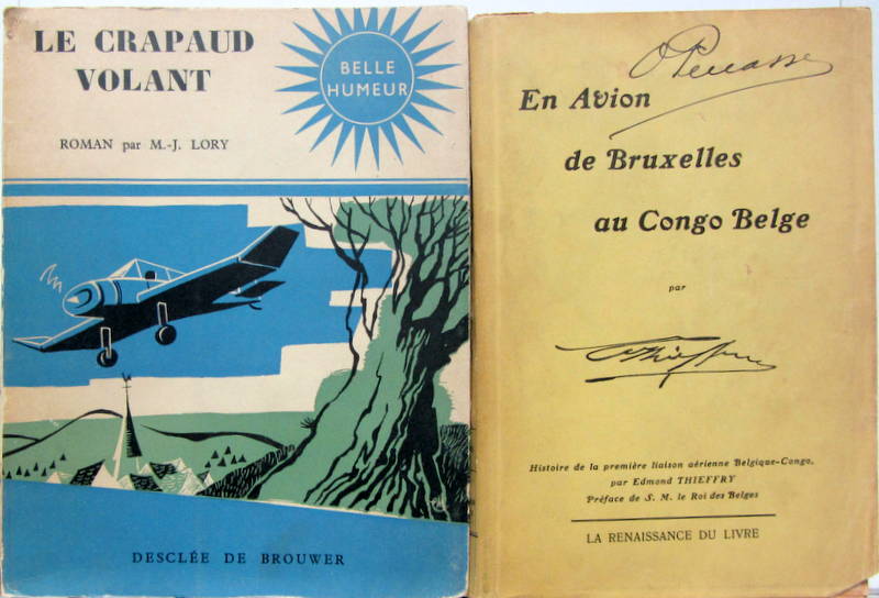 Couverture de LE CRAPAUD VOLANT - EN AVIATION DE BRUXELLES AU CONGO BELGE 1925 ENVOI DE L'AUTEUR