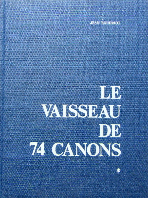 Couverture de LE VAISSEAU DE 74 CANONS DE JEAN BOUDRIOT EN 4 VOLUMES