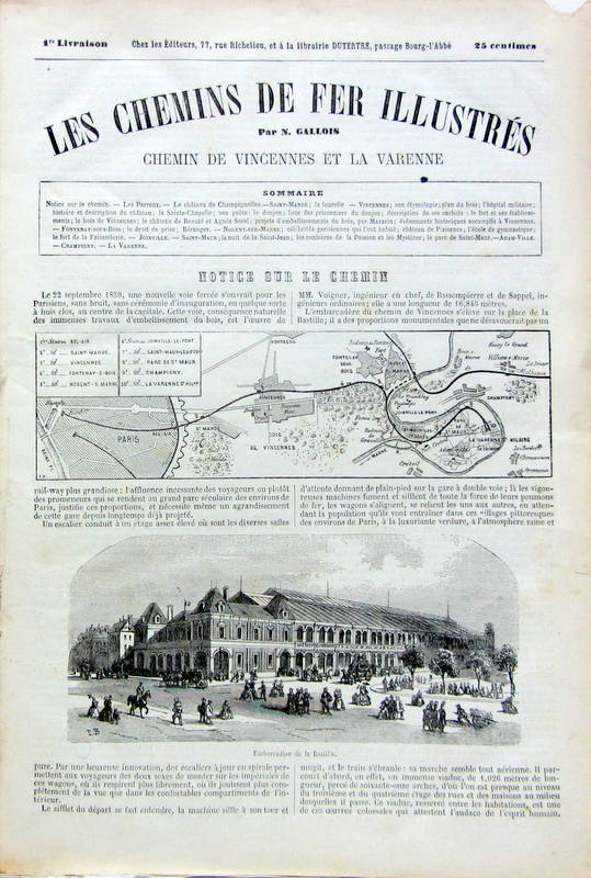 Couverture de 1860 ENVIRON LES CHEMINS DE FER ILLUSTRES COMPLET DE CES 10 LIVRAISONS AVEC UNE EXELLENTE DESCRIPTION DES ENDROITS TRAVERSES