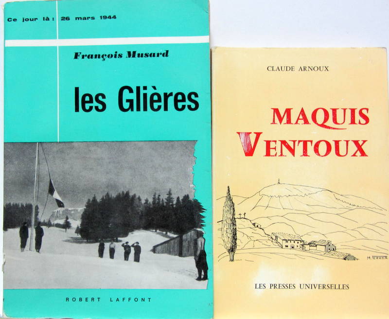 Couverture de LES GLIERES DE F.MUSARD - MAQUIS VENTOUX DE C.ARNOUX