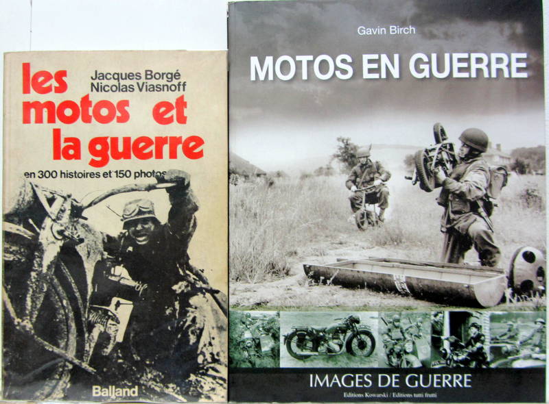 Couverture de LES MOTOS ET LA GUERRE EN 300 HISTOIRES ET 150 PHOTOS - MOTOS EN GUERRE
