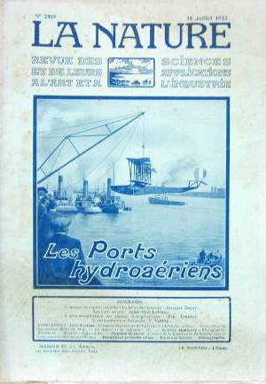Couverture de 1922 LES PORTS HYDROAERIENS ARTICLE DE LA NATURE