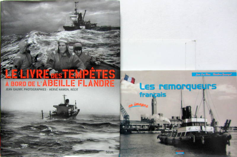 Couverture de LE LIVRE DES TEMPETES A BORD DE L'ABEILLE FLANDRE - LES REMORQUEURS FRANCAIS EN IMAGES