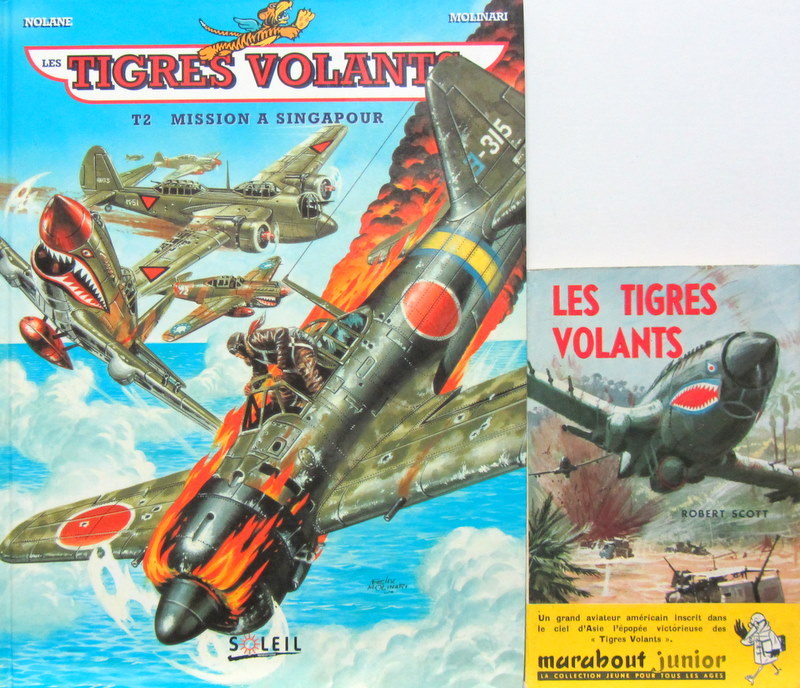 Couverture de LES TIGRES VOLANTS T2 MISSION A SINGAPOUR BD - EDITION MARABOUT AU CHOIX