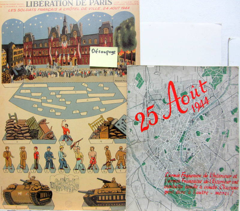 Couverture de LA LIBERATION DE PARIS DECOUPAGE REEDITION - COMMUNIQUE OFFICIEL DES FFI DE LA REGION ILE DE FRANCE LIBERATION DE PARIS CATALOGUE