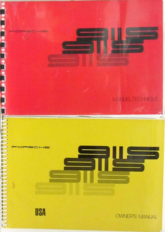 Couverture de 1972 PORSCHE 911 S LIVRET D'ENTRETIEN