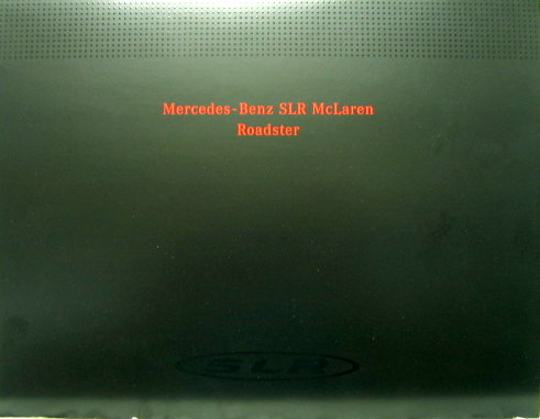 Couverture de 2007-6 MERCEDES SLR McLAREN ROADSTER CATALOGUE EN ANGLAIS