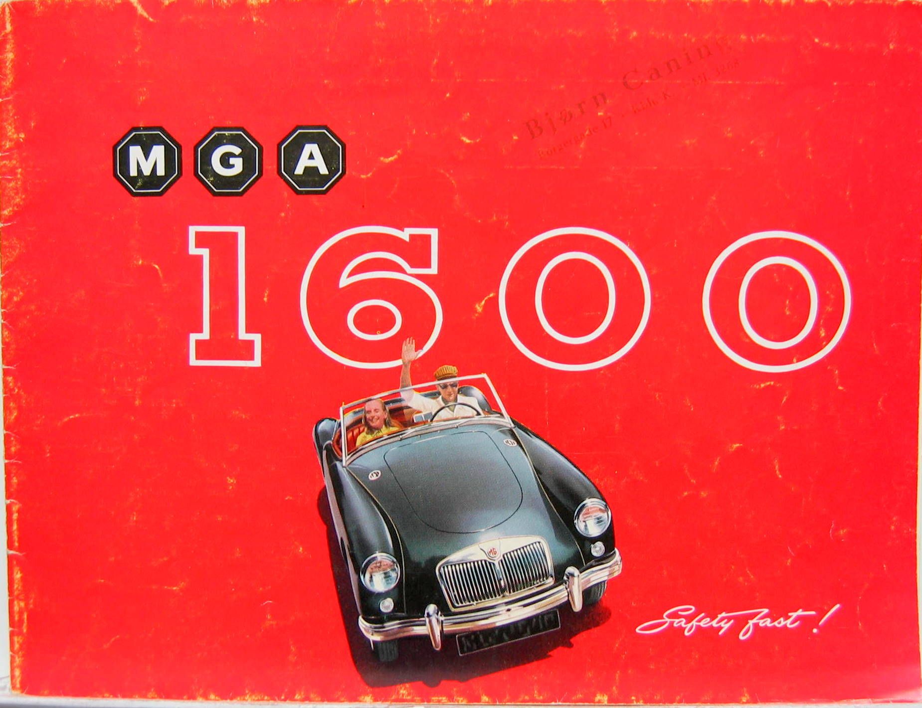Couverture de 1959  MGA 1600 DEPLIANT EN FLAMAND N°105950M