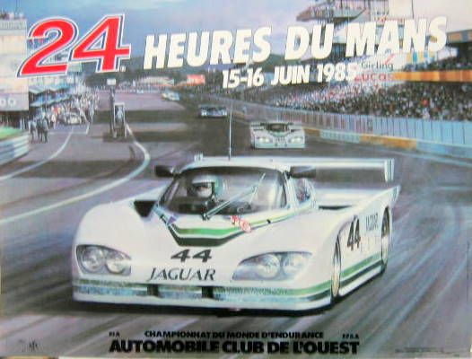 Couverture de 1985 24 HEURES DU MANS JAGUAR AFFICHE ORIGINALE