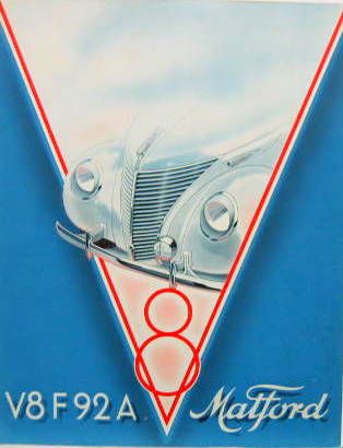 Couverture de MATFORD F 92A DEPLIANT