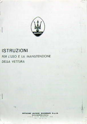 Couverture de MASERATI 3500 GT CARBURATEUR ET INJECTION COUPE  CABRIOLET ET SEBRING  LIVRET D'ENTRETIEN EN PHOTOCOPIES EN ANGLAIS