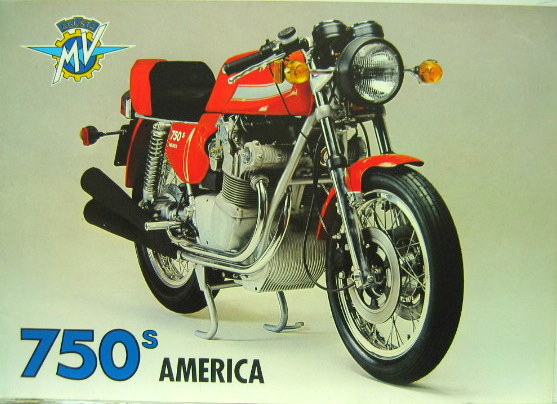Couverture de MV 750 S AMERICA DEPLIANT  EN ITALIEN ANGLAIS FRANCAIS