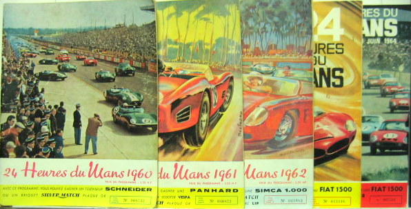 Couverture de 1960 1962 1963 1967 1968 24 HEURES DU MANS PROGRAMME AU CHOIX