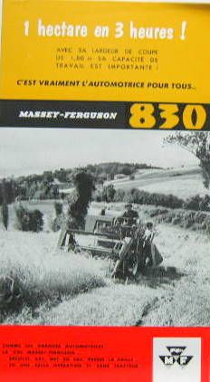 Couverture de MASSEY FERGUSON AUTOMOTRICE 830