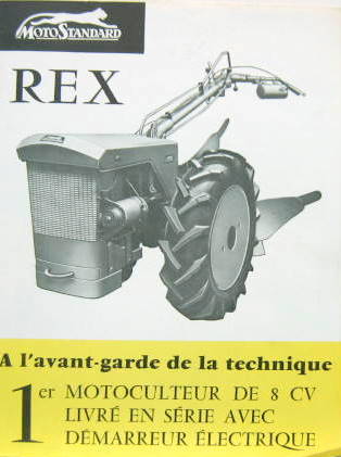 Couverture de TRACTEUR MOTOSTANDARD REX 8 CV A MACON