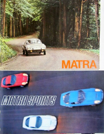 Couverture de MATRA BONNET DJET 5 ET 5S CATALOGUE