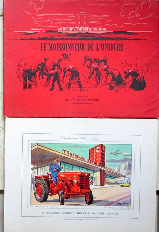 Couverture de 1959 Mc CORMICK LE MOISSONNEUR DE L'UNIVERS CATALOGUE AVEC 17 PLANCHES DESSINEE PAR GUY SABRAN DES CERFS A 1959