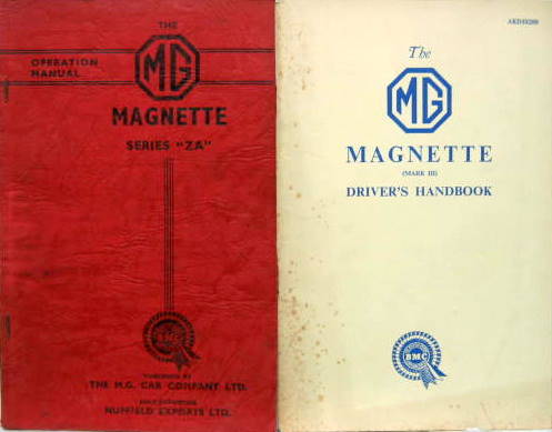 Couverture de MG MAGNETTE ZA ET MKIII LIVRET D'ENTRETIEN EN ANGLAIS AU CHOIX