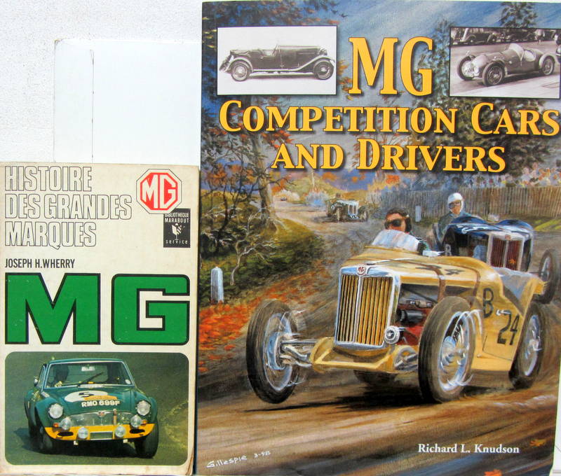 Couverture de MG HISTOIRE DES GRANDES MARQUES MARABOUT N° 99 - MG COMPETITION CARS AND DRIVERS