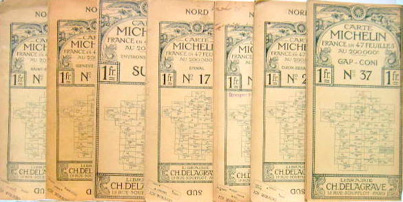 Couverture de 1912 ENVIRON CARTES MICHELIN