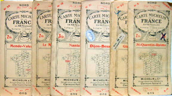 Couverture de 1918 ENVIRON CARTES MICHELIN