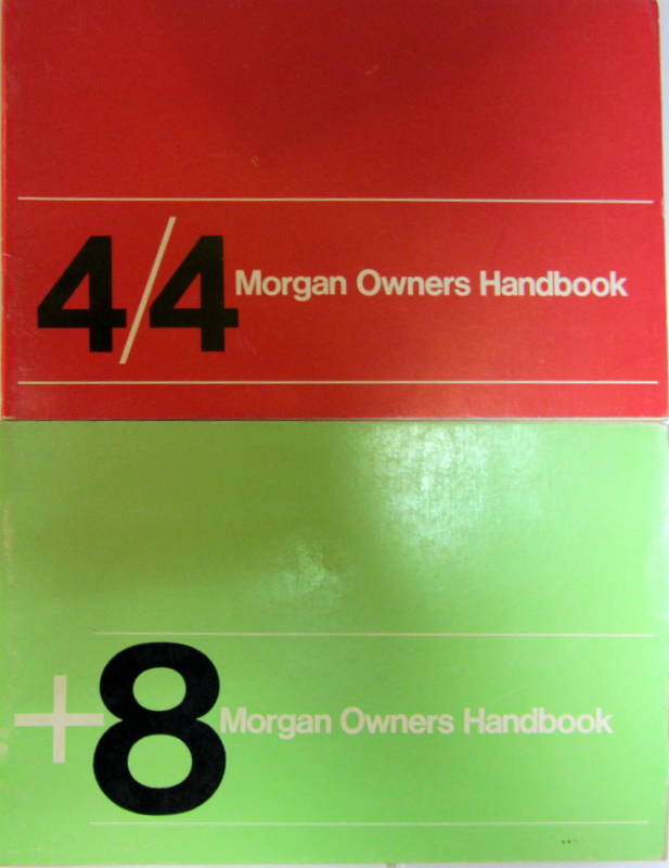 Couverture de MORGAN +8 - 4/4 OWNERS HANDBOOK EN ANGLAIS