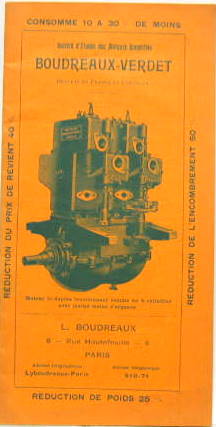 Couverture de 1905 MOTEURS BOUDREAUX VERDET A ACTIONS MULTIPLES SUR LE MEME PISTON (TETES DE BIELLES SUR ROULEMENTS A BIELLES )A PARIS