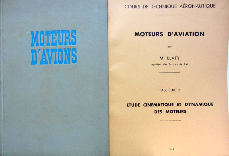 Couverture de MOTEURS D'AVIONS DE R.MARCHAL 1953 -1948 MOTEURS D'AVIATION PAR M.LLATY EN 4 FASCICULES